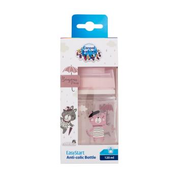 Canpol babies Bonjour Paris Easy Start Anti-Colic Bottle Pink 0m+