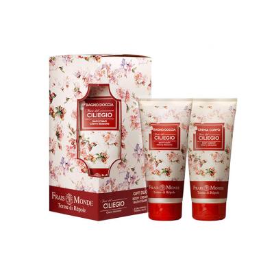 Frais Monde Cherry Blossoms Darilni set krema za telo 200 ml + pena za kopanje 200 ml poškodovana škatla
