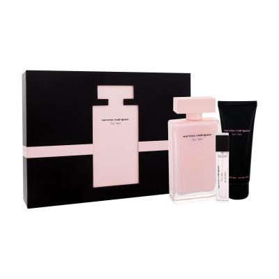 Narciso Rodriguez For Her Darilni set parfumska voda 100 ml + losjon za telo 75 ml + parfumska voda 10 ml