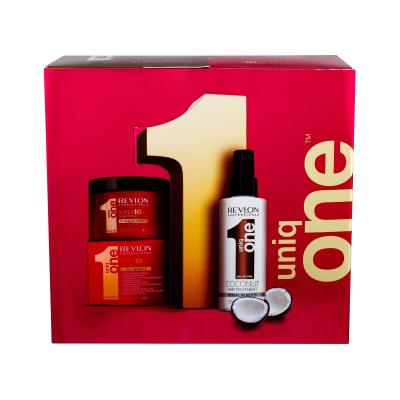 Revlon Professional Uniq One Coconut Darilni set maska za lase brez izpiranja 150 ml + maska za lase Superior 300 ml