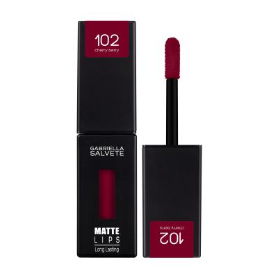 Gabriella Salvete Matte Lips Šminka za ženske 4,5 ml Odtenek 102 Cherry Berry