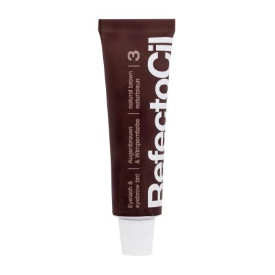 RefectoCil Eyelash And Eyebrow Tint Barva za obrvi za ženske 15 ml Odtenek 3 Natural Brown