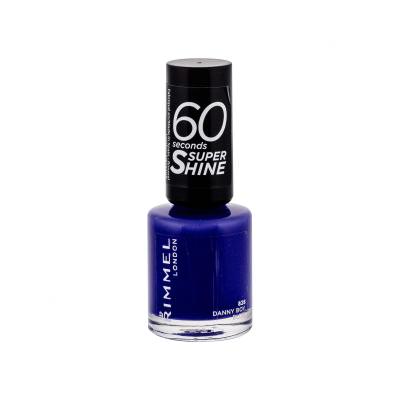 Rimmel London 60 Seconds Super Shine Lak za nohte za ženske 8 ml Odtenek 828 Danny Boy, Blue!