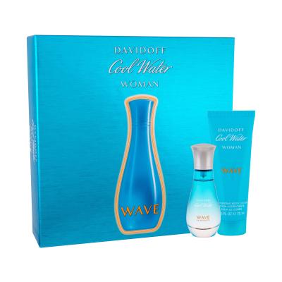 Davidoff Cool Water Wave Woman Darilni set toaletna voda 30 ml + losjon za telo 75 ml