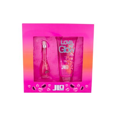 Jennifer Lopez Love At First Glow Darilni set toaletna voda 30 ml + gel za prhanje 200 ml poškodovana škatla