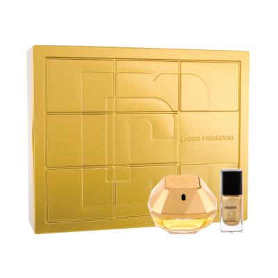 Paco Rabanne Lady Million Darilni set parfumska voda 50 ml + lak za nohte 9 ml