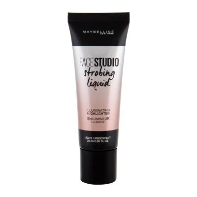 Maybelline FaceStudio Strobing Liquid Osvetljevalec za ženske 25 ml Odtenek Light