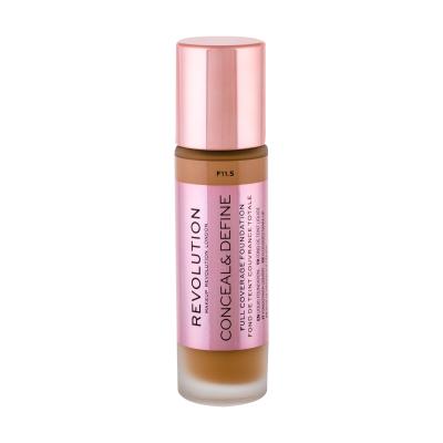 Makeup Revolution London Conceal & Define Puder za ženske 23 ml Odtenek F11,5