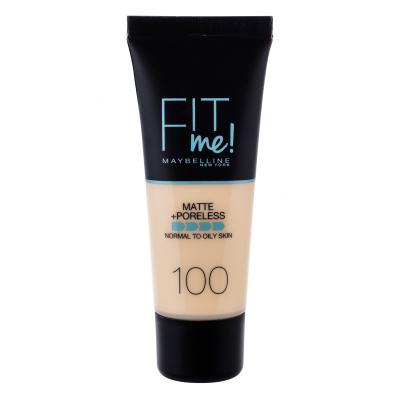 Maybelline Fit Me! Matte + Poreless Puder za ženske 30 ml Odtenek 100 Warm Ivory