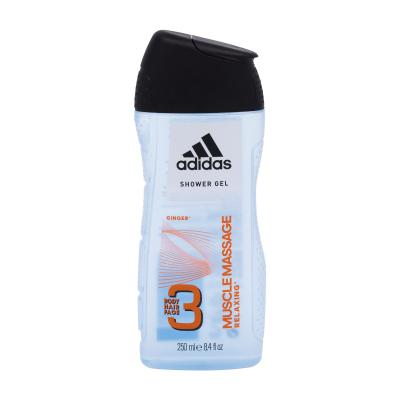 Adidas 3in1 Muscle Massage Gel za prhanje za moške 250 ml