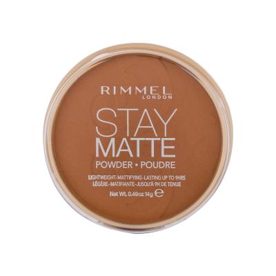 Rimmel London Stay Matte Puder v prahu za ženske 14 g Odtenek 040 Honey
