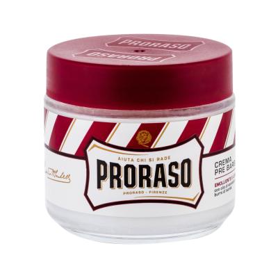 PRORASO Red Pre-Shave Cream Pripravek pred britjem za moške 100 ml