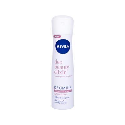 Nivea Deo Beauty Elixir Deomilk Sensitive Antiperspirant za ženske 150 ml
