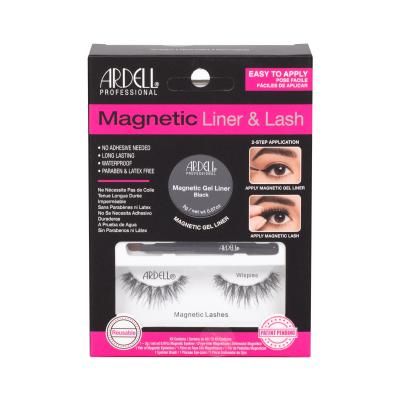 Ardell Magnetic Liner & Lash Wispies Umetne trepalnice za ženske Odtenek Black Set