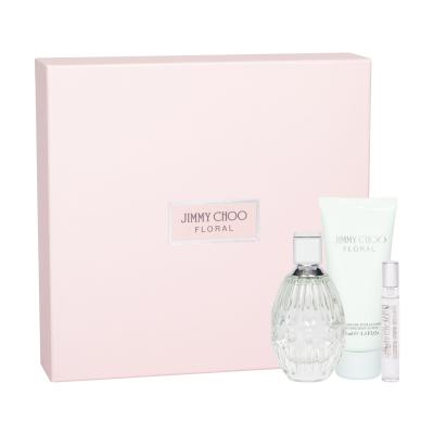 Jimmy Choo Jimmy Choo Floral Darilni set toaletní voda 90 ml + toaletní voda 7,5 ml + tělové mléko 100 ml