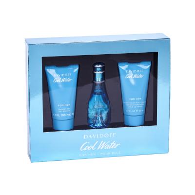 Davidoff Cool Water Darilni set toaletna voda 30 ml + gel za prhanje 50 ml + losjon za telo 50 ml poškodovana škatla