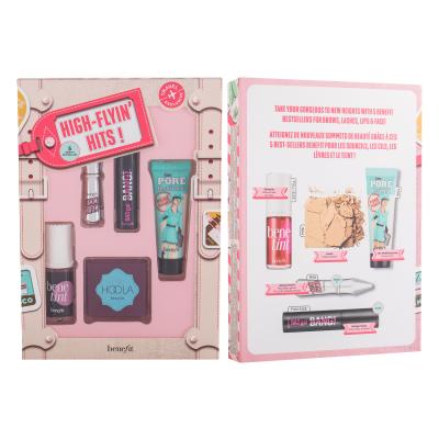Benefit Benetint Darilni set tonik za ustnice in obraz  6 ml + osnova Pore 7,5 ml + maskara Bad Gal Bang! 3 g Black + gel za orbvi Gimme 1,5 g 3 + bronzer Hoola 4 g Hoola