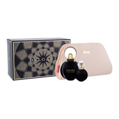 Bvlgari Goldea The Roman Night Darilni set parfumska voda 75 ml + parfumska voda 15 ml + kozmetična torbica