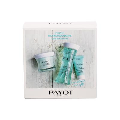 PAYOT Hydra 24+ Crème Glacée Darilni set denní pleťová péče 50 ml + hydratační vyhlazující emulze 125 ml + pleťová maska 15 ml poškodovana škatla