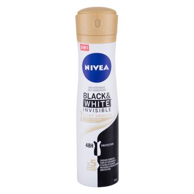 Nivea Black & White Invisible Silky Smooth 48h Antiperspirant za ženske 150 ml