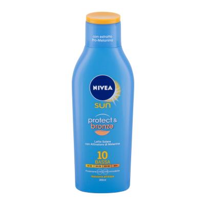 Nivea Sun Protect & Bronze Sun Lotion SPF10 Zaščita pred soncem za telo 200 ml
