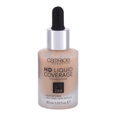 Catrice HD Liquid Coverage 24H Puder za ženske 30 ml Odtenek 040 Warm Beige