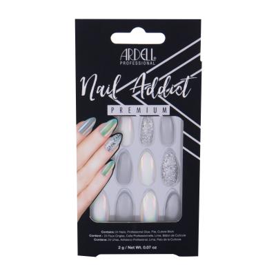 Ardell Nail Addict Premium Umetni nohti za ženske Odtenek Holographic Glitter Set