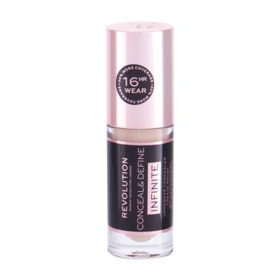 Makeup Revolution London Conceal & Define Infinite Korektor za ženske 5 ml Odtenek C4