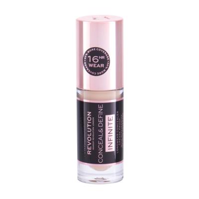 Makeup Revolution London Conceal & Define Infinite Korektor za ženske 5 ml Odtenek C4.5