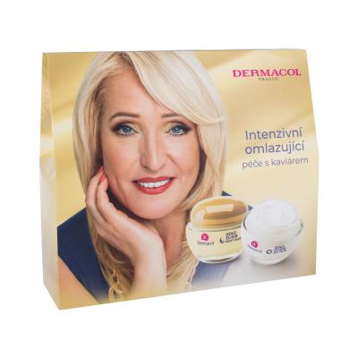 Dermacol Gold Elixir Darilni set dnevna krema za obraz 50 ml + nočna krema za obraz 50 ml