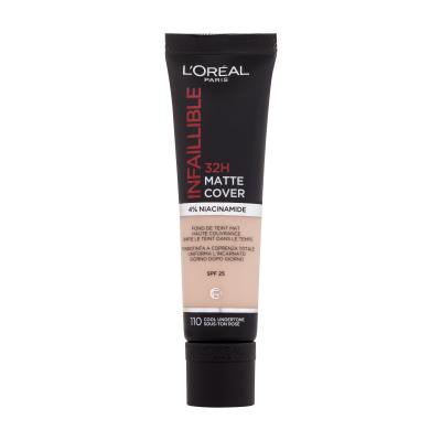 L'Oréal Paris Infaillible 32H Matte Cover SPF25 Puder za ženske 30 ml Odtenek 110