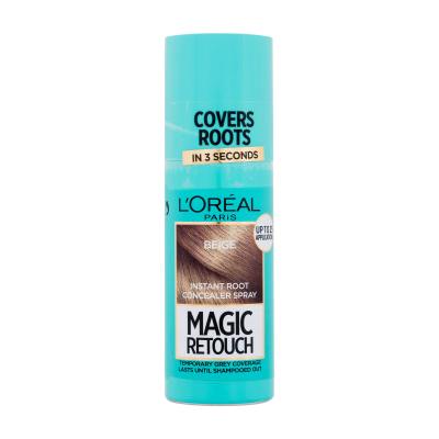 L'Oréal Paris Magic Retouch Instant Root Concealer Spray Barva za lase za ženske 75 ml Odtenek Beige