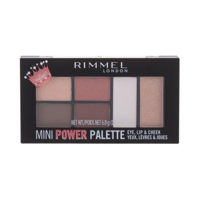 Rimmel London Mini Power Palette Paletka za konturing za ženske 6,8 g Odtenek 003 Queen