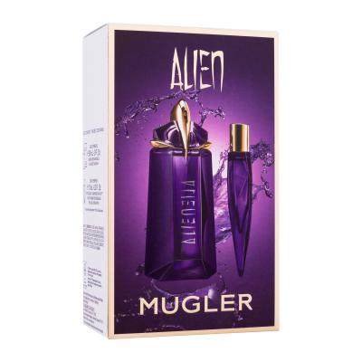 Mugler Alien Darilni set parfumska voda 90 ml + parfumska voda 10 ml za ponovno polnjenje