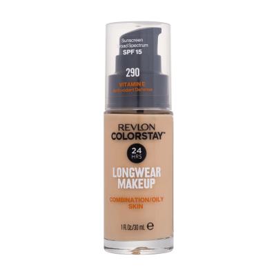 Revlon Colorstay Combination Oily Skin SPF15 Puder za ženske 30 ml Odtenek 290 Natural Ochre