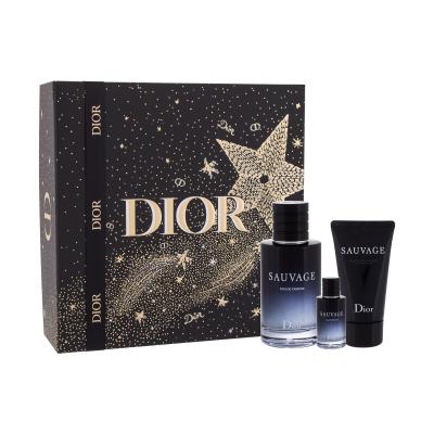 Dior Sauvage Darilni set parfumska voda 100 ml + parfumska voda 10 ml + balzam po britju 50 ml