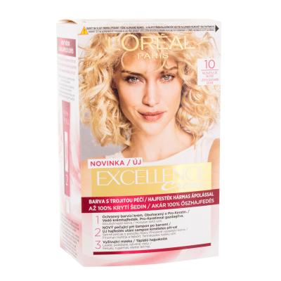 L'Oréal Paris Excellence Creme Triple Protection Barva za lase za ženske 48 ml Odtenek 10 Lightest Ultimate Blonde