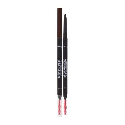 Rimmel London Brow Pro Micro Svinčnik za obrvi za ženske 0,09 g Odtenek 003 Dark Brown
