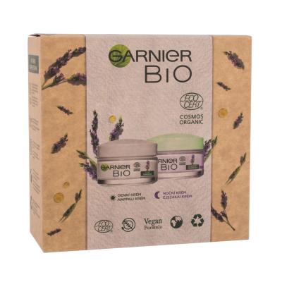 Garnier Bio Lavender Darilni set krema za obraz Bio Anti-Wrinkle Day Care 50 ml + nočna krema za obraz Bio Anti-Wrinkle Night Care 50 ml