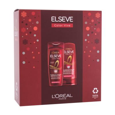 L'Oréal Paris Elseve Color-Vive Darilni set šampon Elseve Color Vive 250 ml + balzam za lase Elseve Color Vive 200 ml