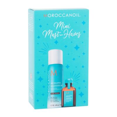 Moroccanoil Mini Must-Haves Darilni set olje za lase Treatment 15 ml + suhi šampon Dry Shampoo Dark Tones 65 ml