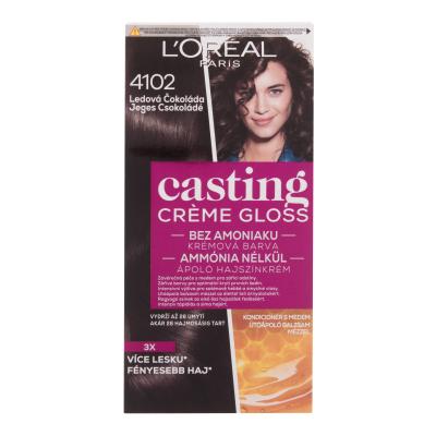 L'Oréal Paris Casting Creme Gloss Barva za lase za ženske 48 ml Odtenek 4102 Iced Chocolate
