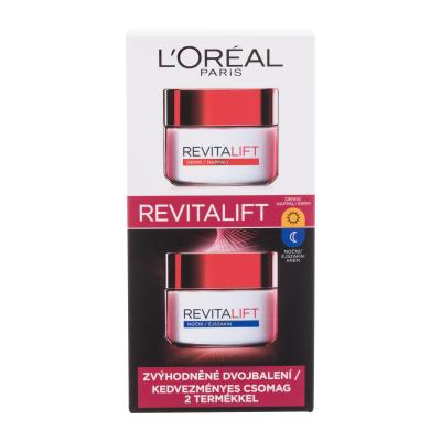 L'Oréal Paris Revitalift Duo Set Darilni set dnevna krema za obraz Revitalift 50 ml + nočna krema za obraz Revitalift 50 ml