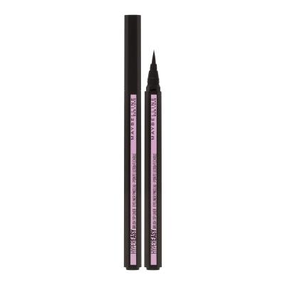 Maybelline Hyper Easy Brush Tip Liner Črtalo za oči za ženske 0,6 g Odtenek 800 Pitch Black