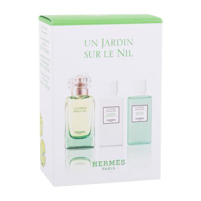 Hermes Un Jardin Sur Le Nil Darilni set toaletna voda 50 ml + losjon za telo 40 ml + gel za prhanje 40 ml