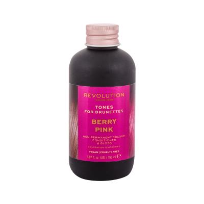 Revolution Haircare London Tones For Brunettes Barva za lase za ženske 150 ml Odtenek Berry Pink