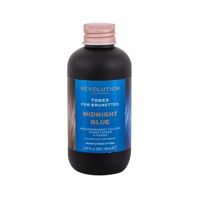 Revolution Haircare London Tones For Brunettes Barva za lase za ženske 150 ml Odtenek Midnight Blue