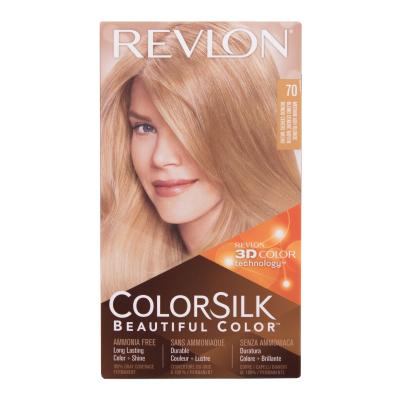 Revlon Colorsilk Beautiful Color Barva za lase za ženske Odtenek 70 Medium Ash Blonde Set
