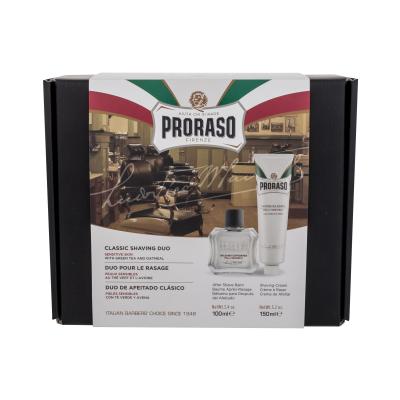 PRORASO White Classic Shaving Duo Darilni set balzam po britju 100 ml + krema za britje 150 ml