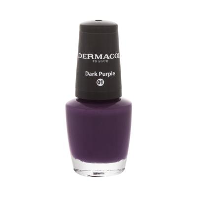 Dermacol Nail Polish Mini Autumn Limited Edition Lak za nohte za ženske 5 ml Odtenek 01 Dark Purple